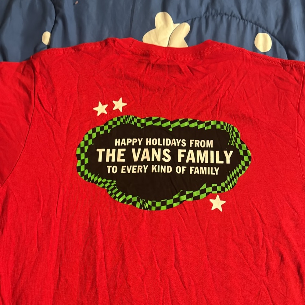 Vans holiday tshirt